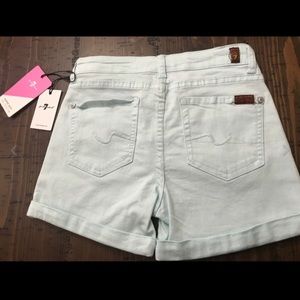 Girls 7 For All Mankind Soft Denim Shorts- NEW -14
